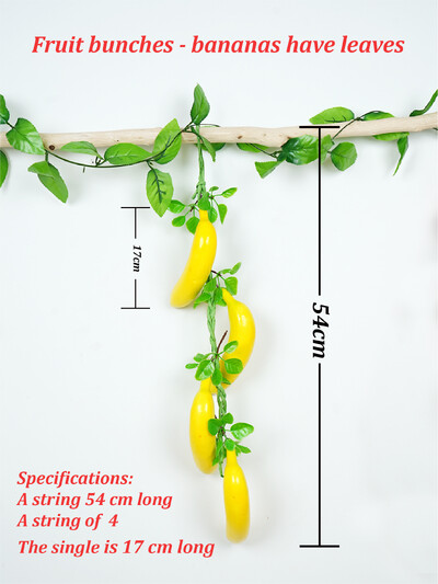 Simulare Fructe Snur Banană Căpșuni Piersici Lămâie Restaurant Bucătărie Festival Decor Petrecere Recuzită Fotografie