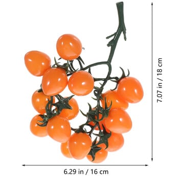 Plant Tomato Simulated Cherry Tomatoes Child Fruit Decor Τεχνητό Pvc Ρεαλιστικό Πλαστικό