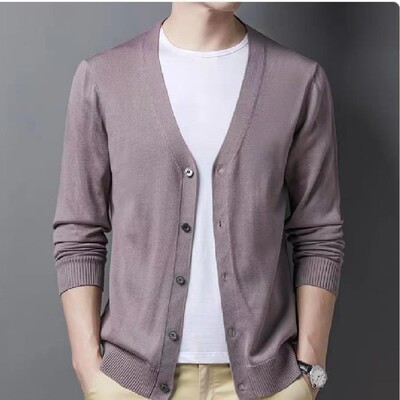 Liela izmēra vīriešu džemperis ar V veida kakla izgriezumu, ikdienas džemperis rudenim/ziemai