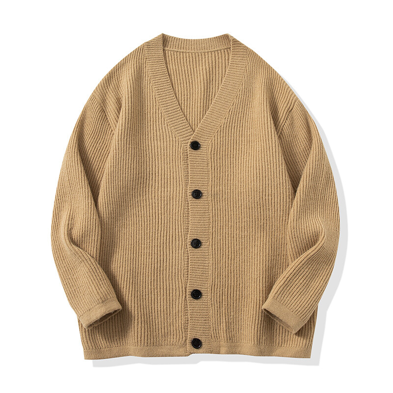 Cardigane cu dungi pentru bărbați, solidă, cu croiala clasică, pulovere deschise în față, cu mânecă lungă, cu decolteu în V, pulovere, haine pentru bărbați