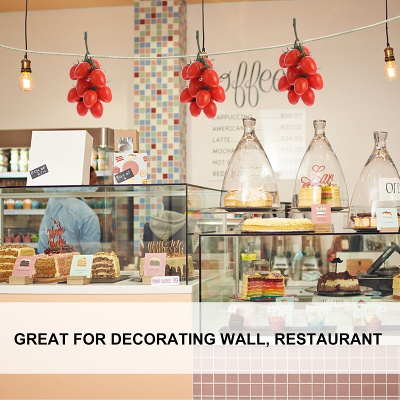 Reālistiski tomāti, augļu displejs Mākslīgo tomātu ballīte, viltota 19 cm skapja vitrīnas dekors, augļu un dārzeņu virtuves dekors