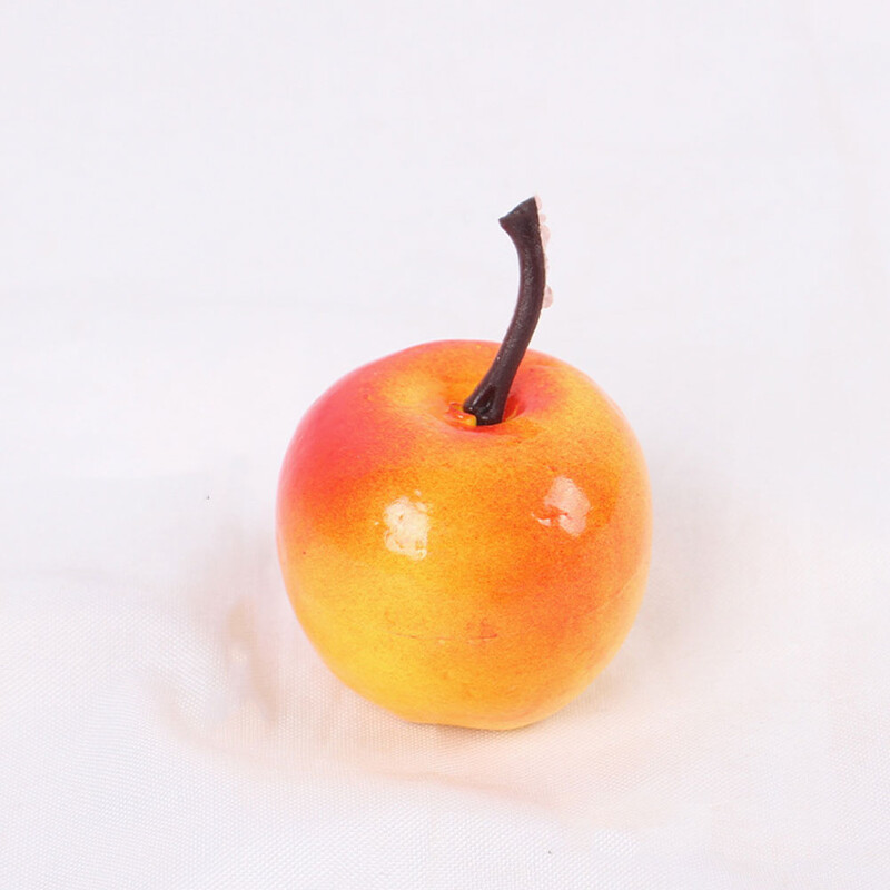 30 gab. Mākslīgie augļi Mini āboli Miniatūri viltoti augļi Leļļu mājas dekors Burbuļu modeļi Rekvizīti putu izkārtojuma aina