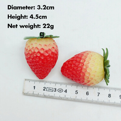 10 db mesterséges eper szirmok barkácsolás mesterséges gyümölcs szimuláció hamis gyümölcs party fotózás kellékek dísz otthon esküvői dekoráció