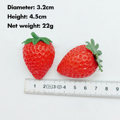 10 db mesterséges eper szirmok barkácsolás mesterséges gyümölcs szimuláció hamis gyümölcs party fotózás kellékek dísz otthon esküvői dekoráció