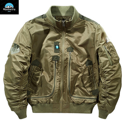 Ma-1 MA-1 Functional Bomber Jope Meeste Sügis 2024 Retro ülisuur pesapallikostüüm Mantel Brändi Riietus Meeste lühike jope