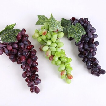 1 ματσάκι Fake Grape 36 Grapes Simulation Fruit Lifelike Food Στολίδι Διακόσμηση σπιτιού Φωτογραφικά στηρίγματα Fake Fruit Vegetables