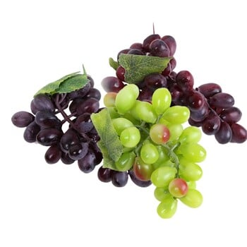 1 ματσάκι Fake Grape 36 Grapes Simulation Fruit Lifelike Food Στολίδι Διακόσμηση σπιτιού Φωτογραφικά στηρίγματα Fake Fruit Vegetables