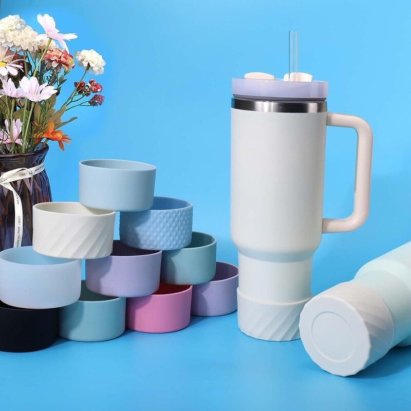 2024. gada karstā izpārdošana, aizsargājošs ūdens pudeles apakšas uzmavas vāciņš, silikona krūzes apakšdaļa, neslīdošs aizsargapvalka krūzes turētājs