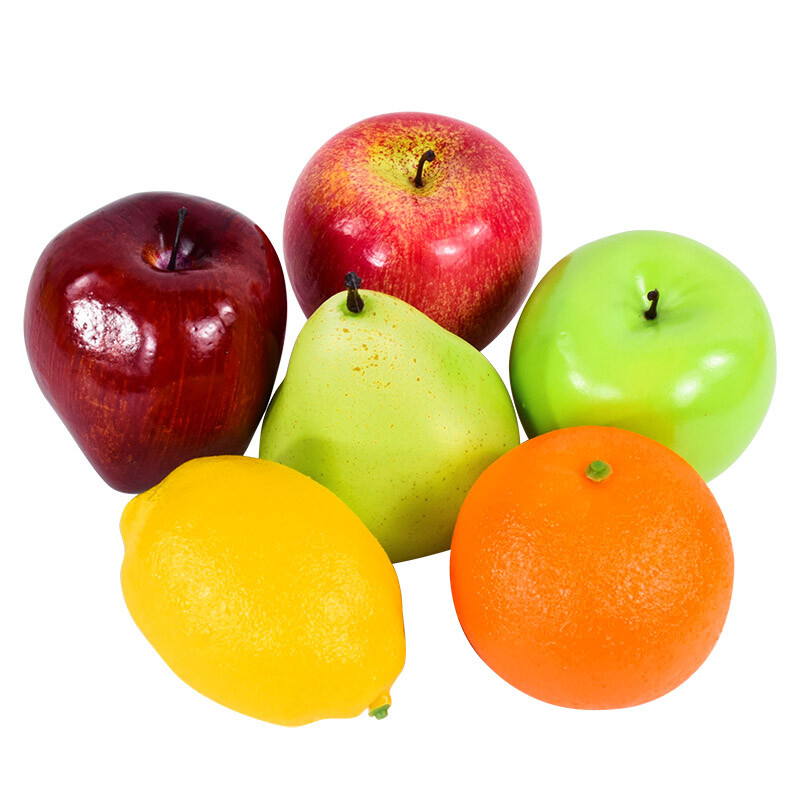 Alma Citrom banán Narancs Műanyag Műgyümölcs lakberendezéshez Kiegészítők Fényképészeti kellékek Ünnepi parti kellékek