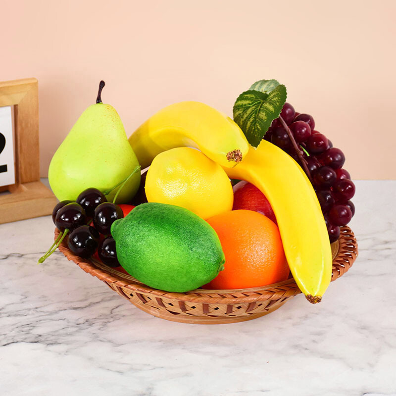 Alma Citrom banán Narancs Műanyag Műgyümölcs lakberendezéshez Kiegészítők Fényképészeti kellékek Ünnepi parti kellékek
