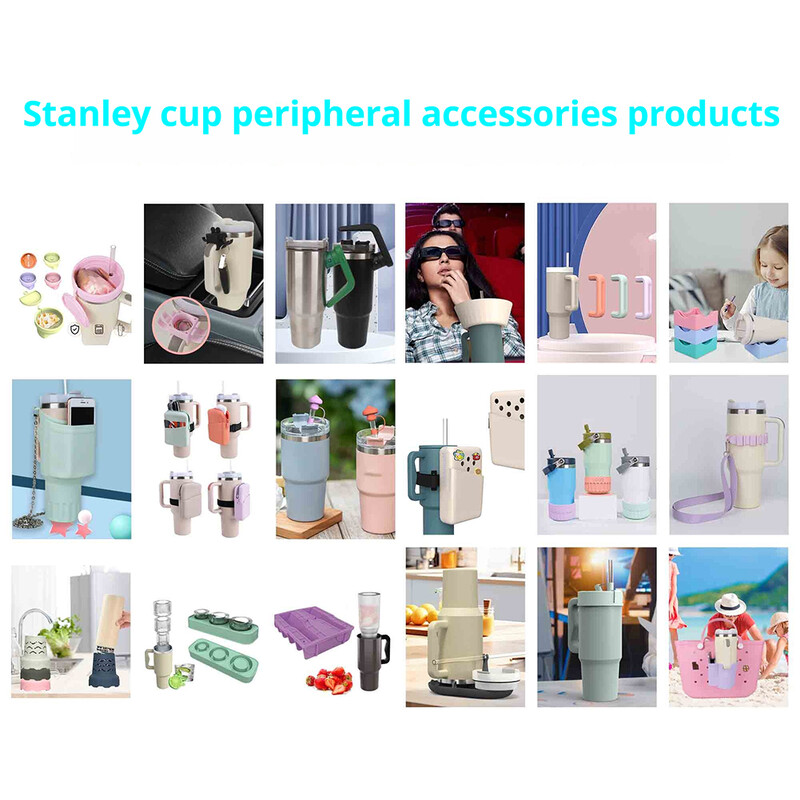 Silikona izšļakstīšanās necaurlaidīgs aizbāžnis salmu vāciņš Atkārtoti lietojams noplūdes aizbāžnis pret pārplūdi Stenlija 40 oz piederumiem