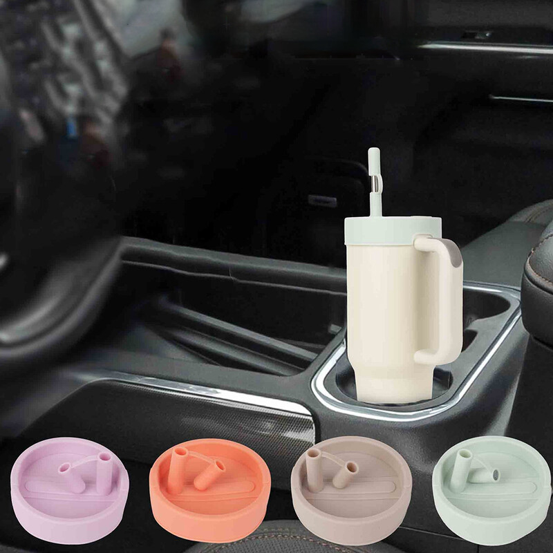 Silikona izšļakstīšanās necaurlaidīgs aizbāžnis salmu vāciņš Atkārtoti lietojams noplūdes aizbāžnis pret pārplūdi Stenlija 40 oz piederumiem