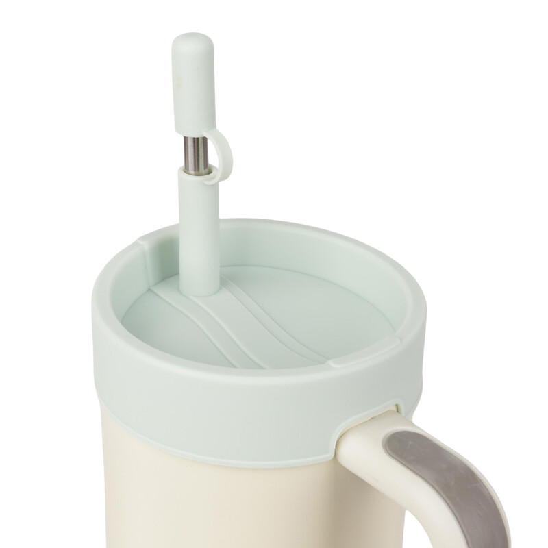 Silikona izšļakstīšanās necaurlaidīgs aizbāžnis salmu vāciņš Atkārtoti lietojams noplūdes aizbāžnis pret pārplūdi Stenlija 40 oz piederumiem