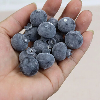 20PCS High Simulation Fruits Plastic Fake Blue Berry Photos Props Fruit Home Artificial Food Blueberry Fruit Shop Model Decor