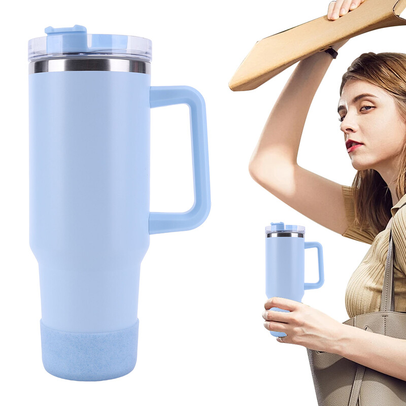 Silikona ūdens pudeles zābaka pretslīdēšanas aizsargājoša apakšdaļa, siltumizolācijas pudeles apakšējā uzmava Stenlijam 20/30/40oz