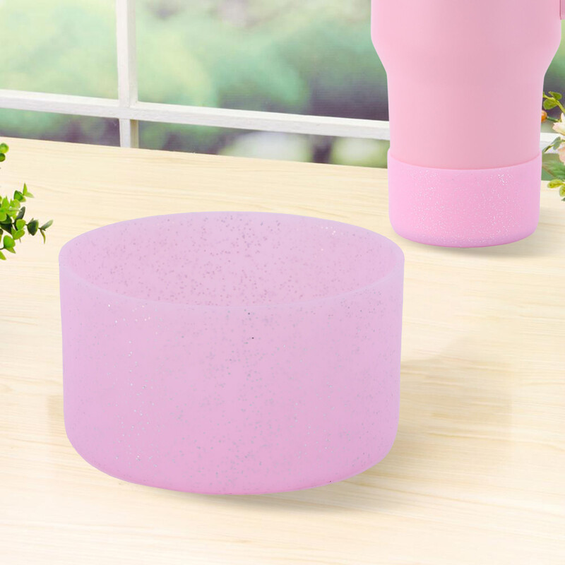 Silikona ūdens pudeles zābaka pretslīdēšanas aizsargājoša apakšdaļa, siltumizolācijas pudeles apakšējā uzmava Stenlijam 20/30/40oz