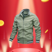 Toamnă și iarnă pentru bărbați guler cu fermoar ocazional jachetă bomber impermeabilă pentru sport în aer liber Jachetă pentru vânt pentru