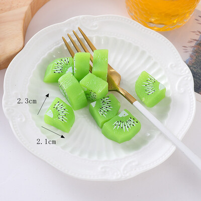 Simulācija Augļu šķēles Mākslīgais ābols Citrons Mango Arbūzs Ledus Kubi Yangberry Aveņu Modelis Viltus šaušanas rekvizīti 10gab/part.