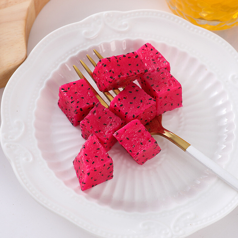 Simulācija Augļu šķēles Mākslīgais ābols Citrons Mango Arbūzs Ledus Kubi Yangberry Aveņu Modelis Viltus šaušanas rekvizīti 10gab/part.