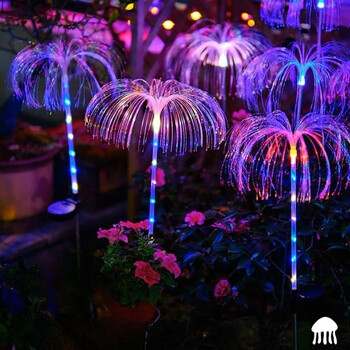 ΝΕΑ LED Jellyfish Solar Light Jellyfish Πολύχρωμα ανοιχτόχρωμα χρώματα που χρησιμοποιούνται για διακοσμητικά φώτα ατμόσφαιρας στον κήπο με γκαζόν αυλές