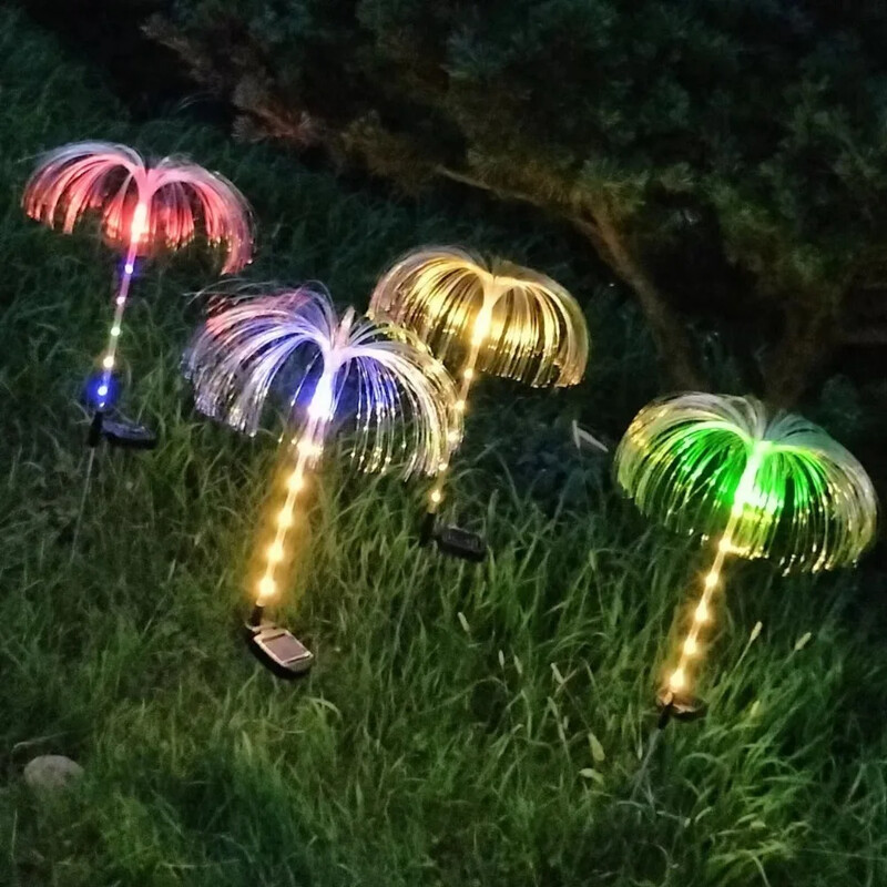 NOU LED-uri Meduze Lumină solară Meduze Culori luminoase multicolore utilizate pentru lumini decorative de atmosferă în curti Grădina de gazon
