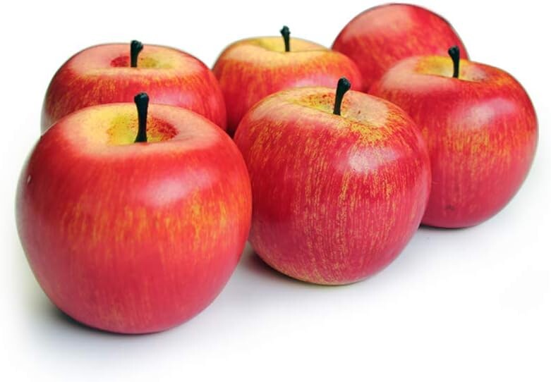 6db mesterséges alma hamis gyümölcs alma szimuláció otthoni dekorációhoz Élethű normál méret konyhai parti karácsonyi dekorációhoz