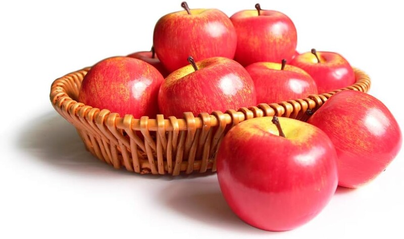 6db mesterséges alma hamis gyümölcs alma szimuláció otthoni dekorációhoz Élethű normál méret konyhai parti karácsonyi dekorációhoz