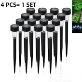 4db napelemes járdalámpák kültéri vízálló napenergiával működő tájkerti lámpák energiahatékony lámpák füves sétányhoz