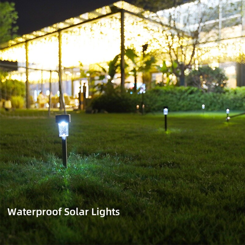 4db napelemes járdalámpák kültéri vízálló napenergiával működő tájkerti lámpák energiahatékony lámpák füves sétányhoz