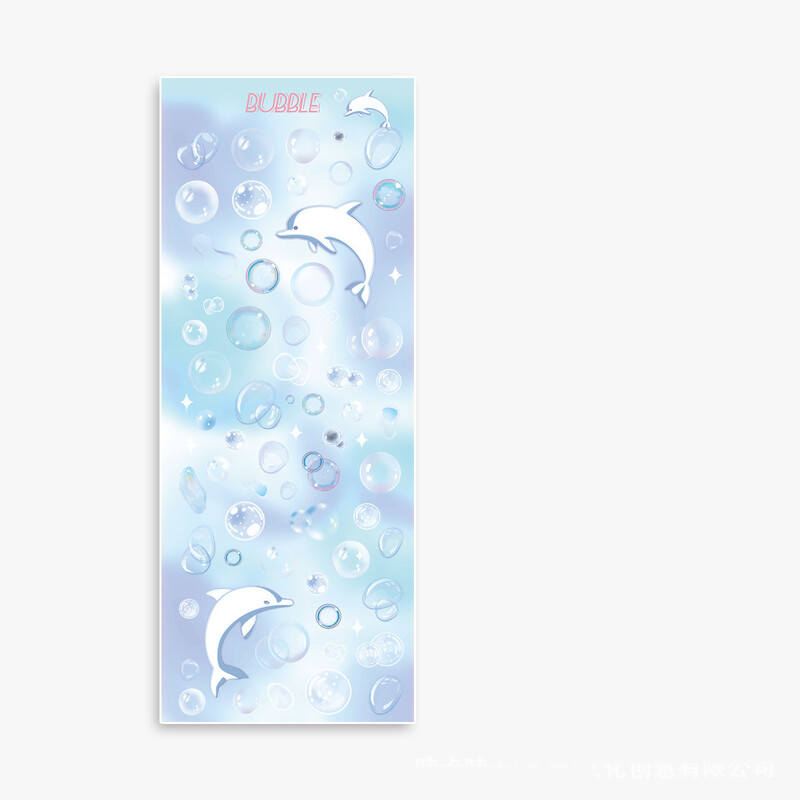 Határon átnyúló kézikönyv-cikk matrica átlátszó buborék stílusú aranyos táska Gupanguka matricagyárral