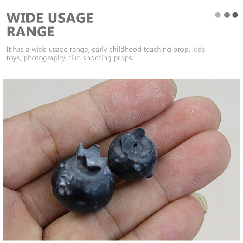 50 de bucăți simulare fructe de afine model artificial afine prop spumă fals afine fructe decor ornament pentru masă de birou