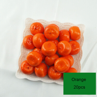 20db/tétel szimuláció mini mini gyümölcsmodell lakberendezés ünnepi parti fotó kellékek barkácsolás kézzel készített dekoráció alma eper