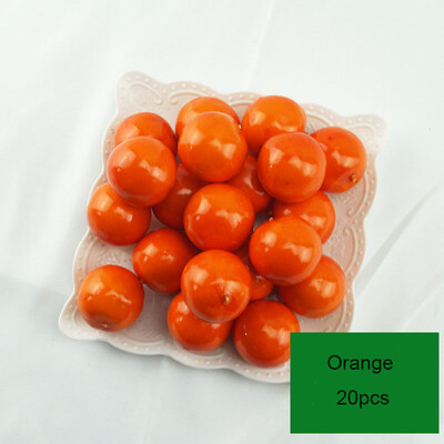 20db/tétel szimuláció mini mini gyümölcsmodell lakberendezés ünnepi parti fotó kellékek barkácsolás kézzel készített dekoráció alma eper