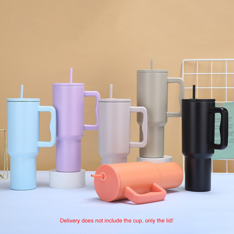 Korduvkasutatav trumli kate, lekkekindel vahetatav trumli ümberpööratav õlgkaanega pritsmekindel korduvkasutatav kõrrekork Stanley 40 untsi tassi jaoks