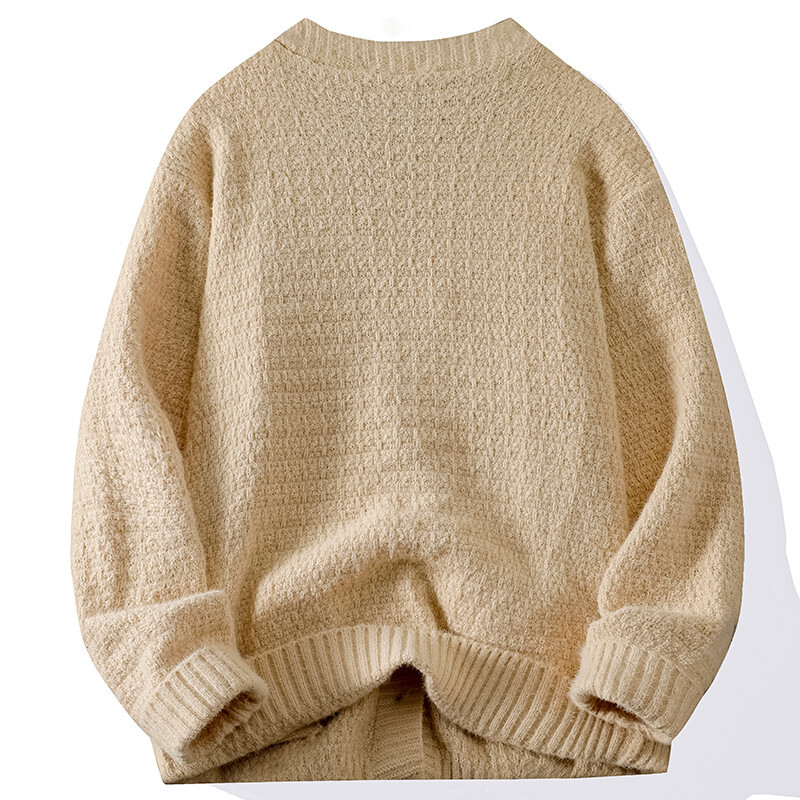 Rudens un ziemas jauns džemperis ar V veida kakla izgriezumu, vīriešu pogas, uzlabots dizains, elegants, garām piedurknēm, trikotāžas jaciņš vīriešu džemperis.