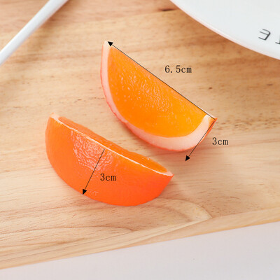 Mesterséges citromszelet modell, szimulációs citromszeletek, hamis gyümölcs narancsszeletek, lakberendezési fesztivál buli kellékek 10 db/tétel