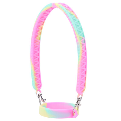 Silikoonist veepudeli käepide sobib 8-40 untsi pudelitele veepudeli rihmaga veepudelihoidja Stanley tassi tarvikute jaoks