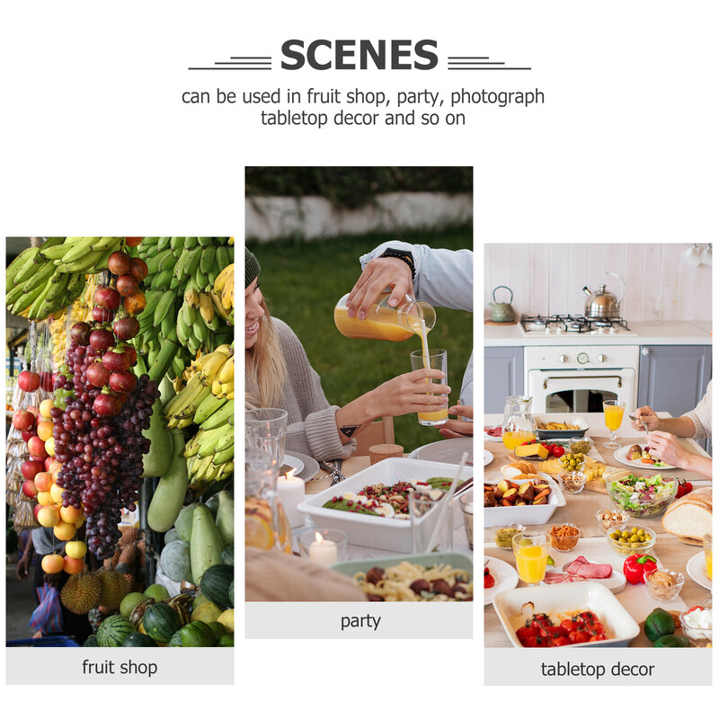 Modeliuojantis vaisių modelis Plastikinis melionės ornamentas Dirbtinis amatų darbastalio langas Realus Prop Faux Decor