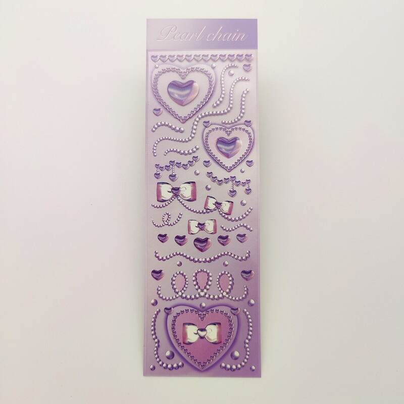 Oriģināla korejiešu goukas uzlīme ar kristāla kaklarotu, mīlas dimanta attēls ar fliteriem, kas dzenas zvaigznē, dekoratīvs materiāls