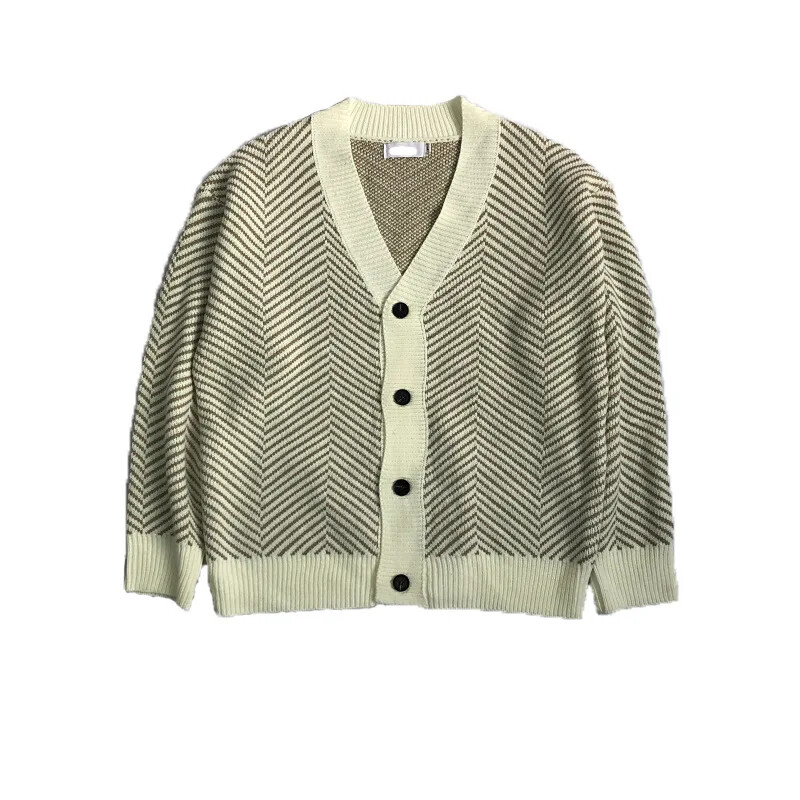 Pulover cu decolteu în V din sarg coreeană Vintage, elegant, elegant, tricotat, jachetă pentru bărbați, femei, pulovere cu scenă ocazională