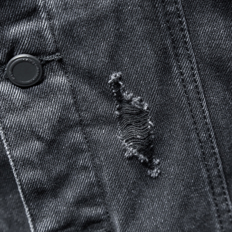 Liner Biezāka Ziemas Melna Džinsu jaka ar kapuci Virsdrēbes Silta Vīriešu Odere Plus Kokvilnas Bieza Kovboju Jaka Mētelis Liels Izmērs 5XL