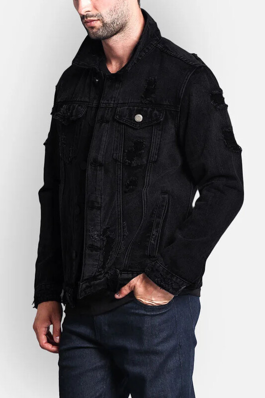 Szomorú Vintage Hole mosott kabátok női egysoros farmer dzseki hosszú ujjú felsőruházat szakadt kardigán tömör alkalmi