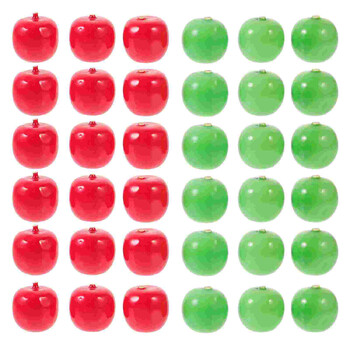 100 Pcs Simulation Fruit Shop Decor Μήλα Χριστουγεννιάτικα τεχνητά σπίτι ζωηρό μοντέλο λαχανικών