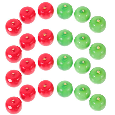 100 gab. Simulācija Augļu veikala dekors Āboli Ziemassvētki Mākslīgie Mājas Spilgts Modelis Dārzeņi