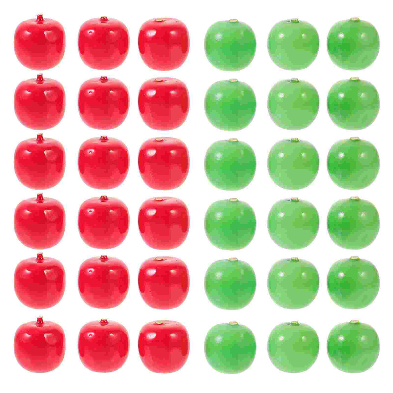 100 gab. Simulācija Augļu veikala dekors Āboli Ziemassvētki Mākslīgie Mājas Spilgts Modelis Dārzeņi