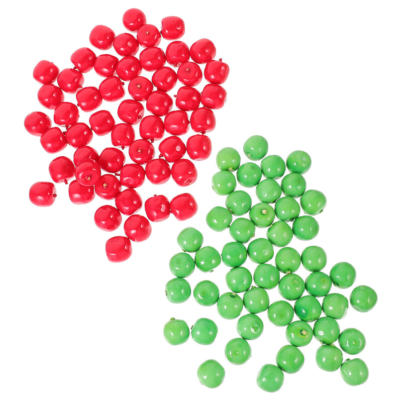 100 gab. Simulācija Augļu veikala dekors Āboli Ziemassvētki Mākslīgie Mājas Spilgts Modelis Dārzeņi