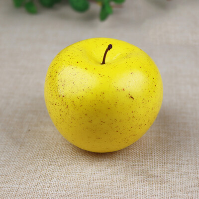 Măr roșu de mare simulare pentru casă, mere roșii false, accesorii foto din plastic, artificiale, artificiale, verde, model de magazin de fructe, decembrie