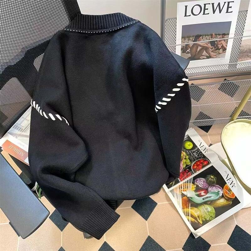 Cardigan cu franjuri Pulover largi Top unisex de primăvară și toamnă Design nou Sense Nișă Hip Hop Jachetă versatilă Ins Trendy Brand