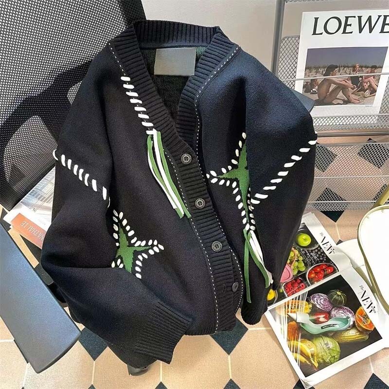 Cardigan cu franjuri Pulover largi Top unisex de primăvară și toamnă Design nou Sense Nișă Hip Hop Jachetă versatilă Ins Trendy Brand