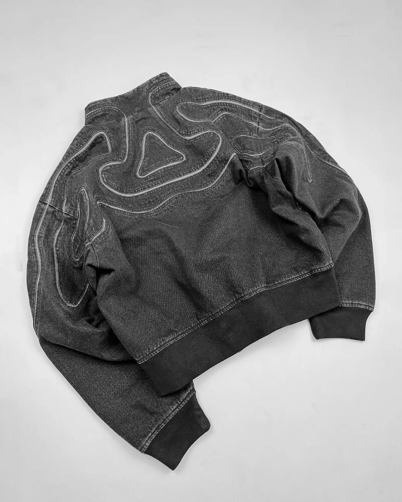 Harajuku Gothic Washed Do Old Patch Siuvinėjimo Džinsinė Striukė Vyriška rudens ir žiemos laisvas paltas Street Trend Užtrauktukas Amerikietiška striukė